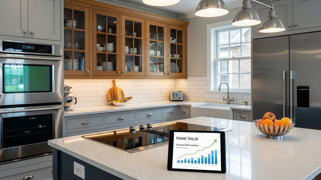 Before and after minor kitchen remodel with value impact