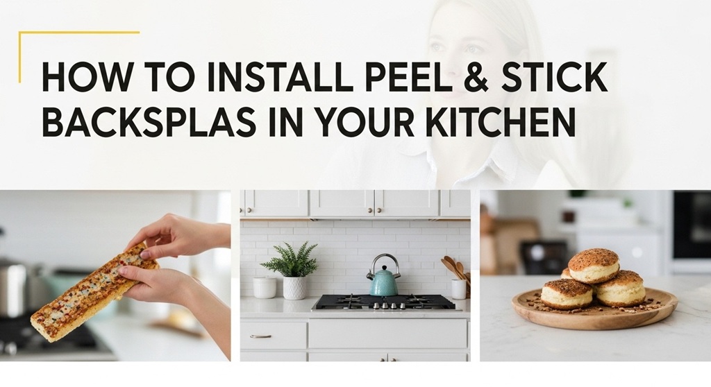 How to Install Peel & Stick Backsplash in Your Kitchen