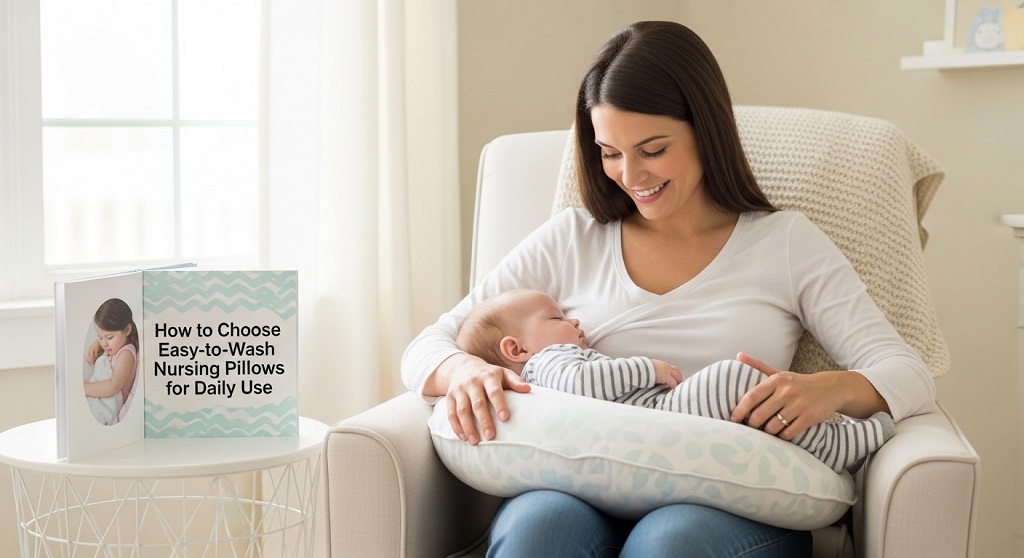 How often should I wash my nursing pillow and its cover
