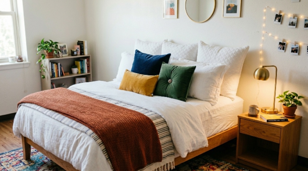 How to Style a Dorm Room with a Pillow Headboard for Maximum Comfort