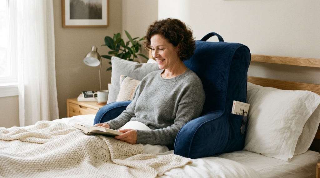 How to Sit Comfortably in Bed with the Right Support Pillow
